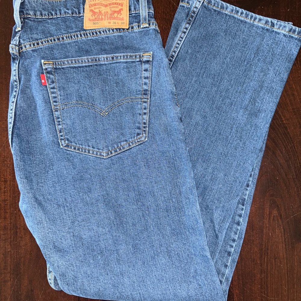 Levi's Men’s 505 Blue Jeans